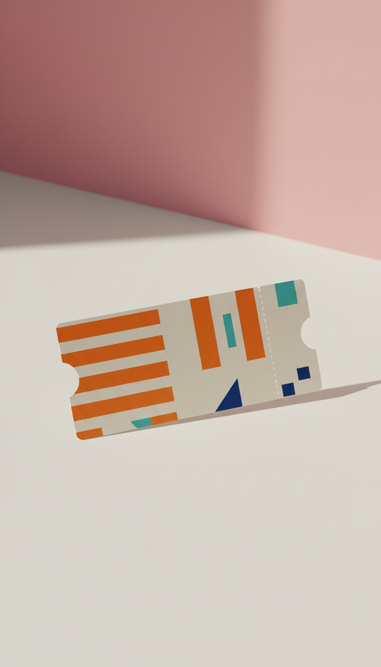 Nightlife Tour Ticket with Sunset Orange Accent